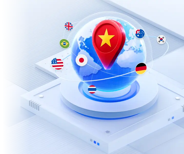 Global proxy network with Vietnam at its centre